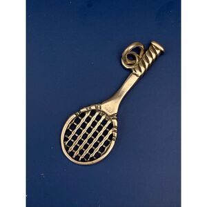 .925 Tennis Racquet Sterling Silver Jewelry Charm #sports #tennis